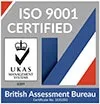 ISO 9001:2015 certification badge